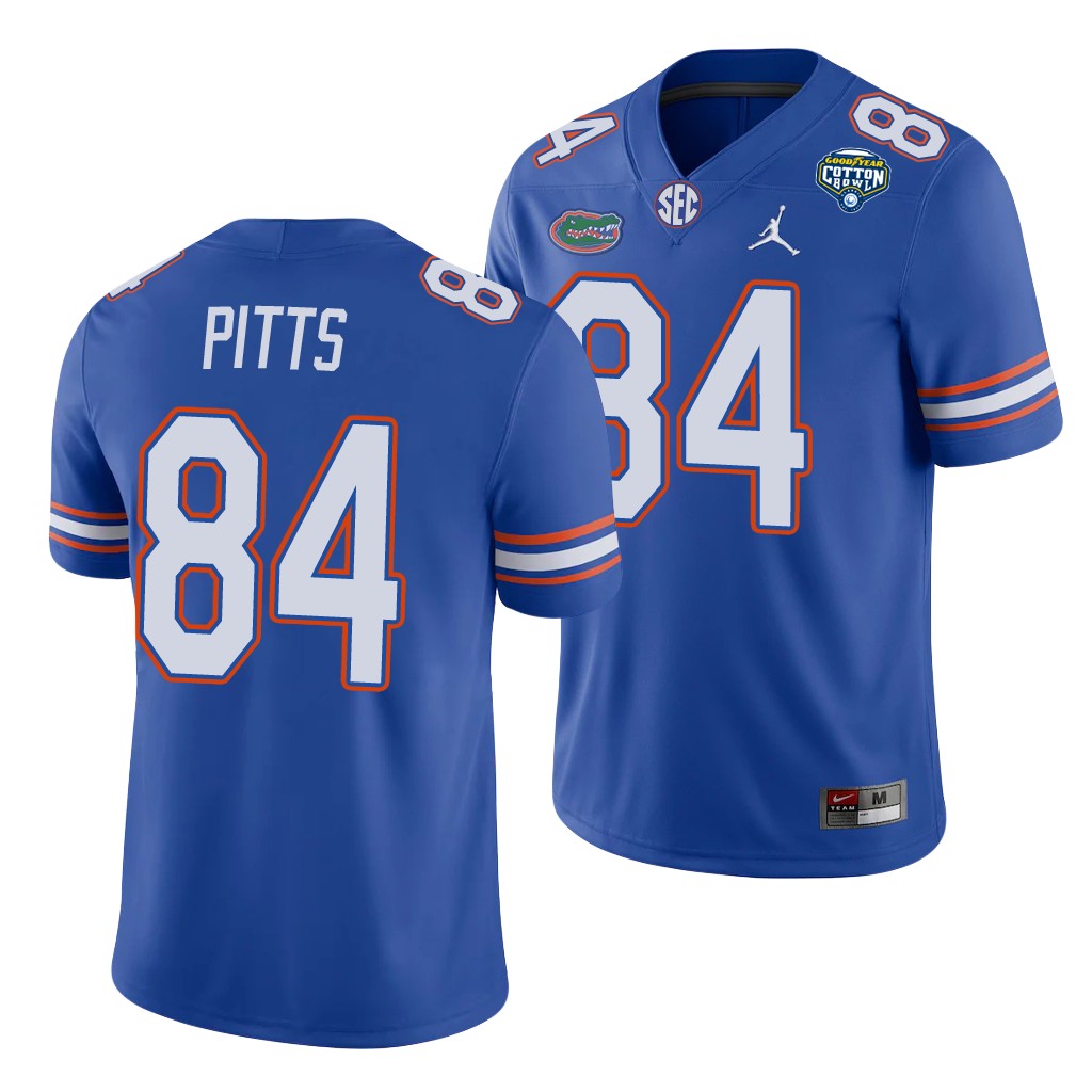 Florida Gators Kyle Pitts Royal 2020 Cotton Bowl Game Jersey