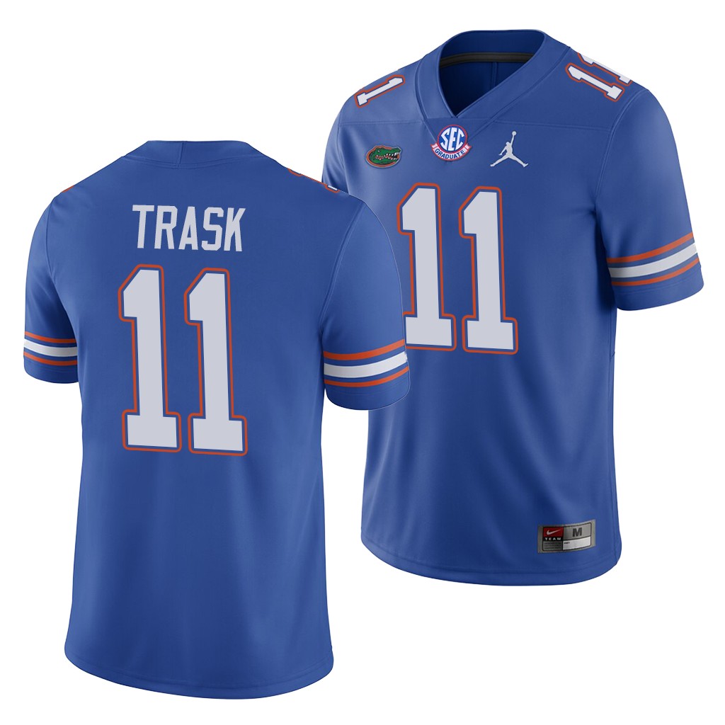 Florida Gators Kyle Trask Royal College Men's Home Game Jersey