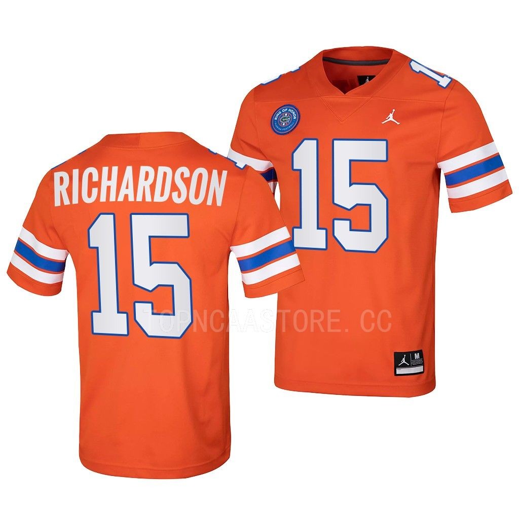 Florida Gators Ring Of Honor Anthony Richardson #15 Orange Men's Jersey