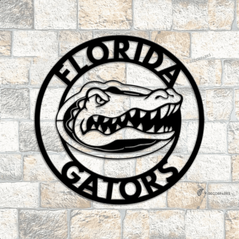 Florida Gators Sign With Led Lights, Florida Sign, Custom Florida Sign, Uf Gators Sign, Metal Florida Gators Sign, Florida Swamp Sign, The Swamp”