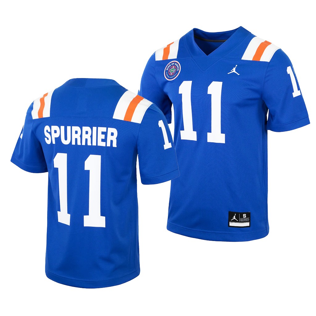 Florida Gators Steve Spurrier 11 Royal Ring of Honor Alternate Jersey Men