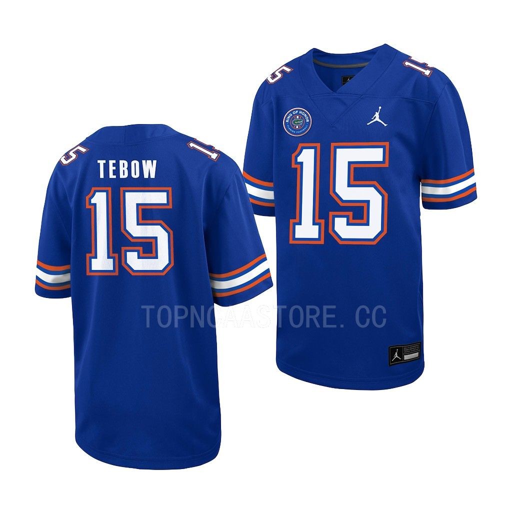 Florida Gators Tim Tebow Ring of Honor Untouchable Jersey Youth Royal