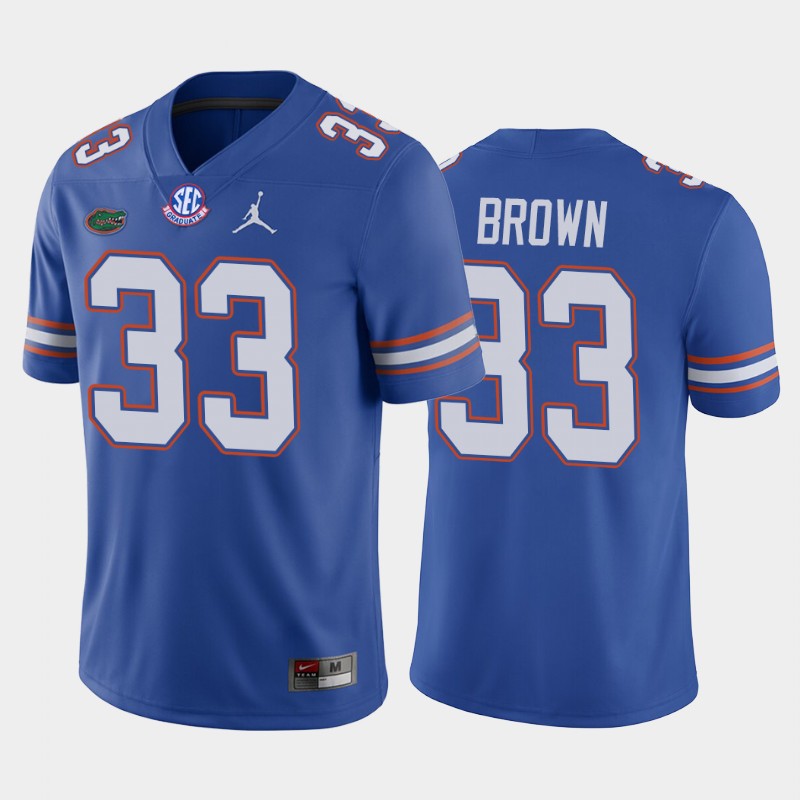 Florida Gators Trent Brown Blue Home History Player Jersey NFL