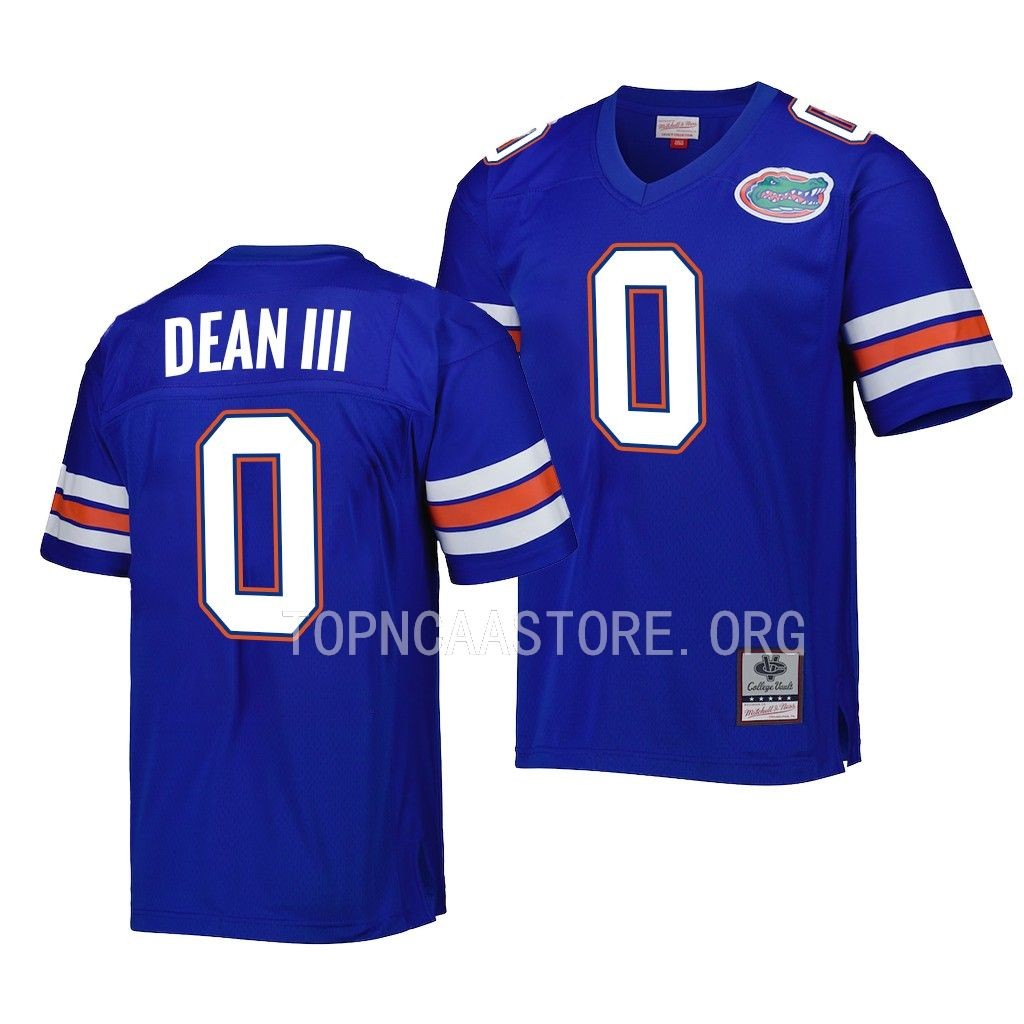 Florida Gators Trey Dean III Jersey Legacy Royal #0 Men's Shirt