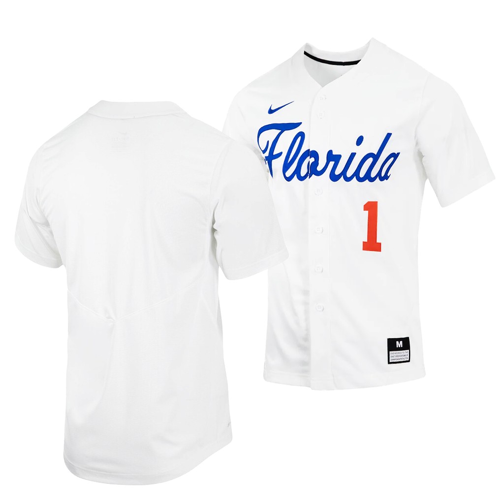 Florida Gators White Custom Jersey College