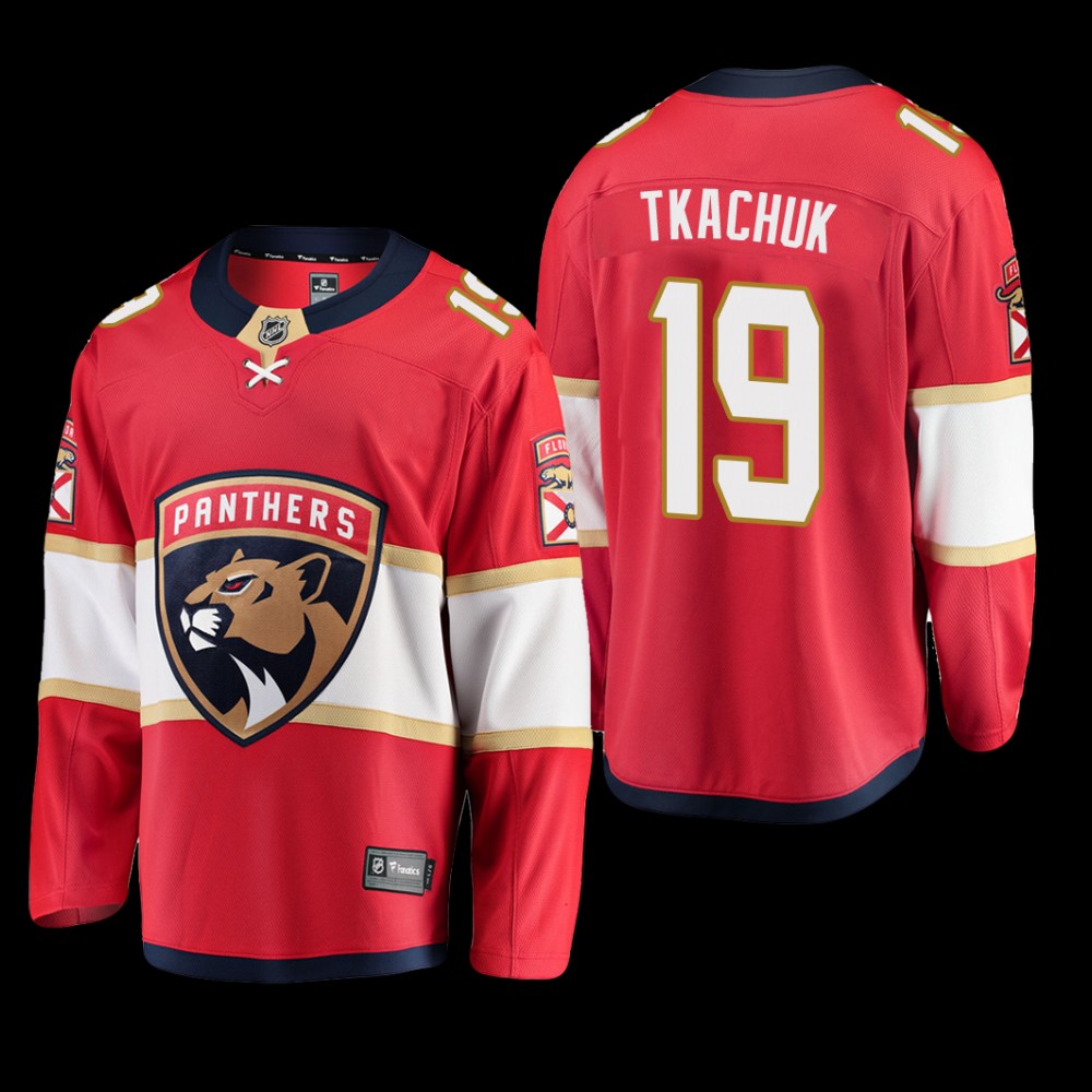 Florida Panthers #19 Matthew Tkachuk Red 2022 Home Breakaway Player Jersey