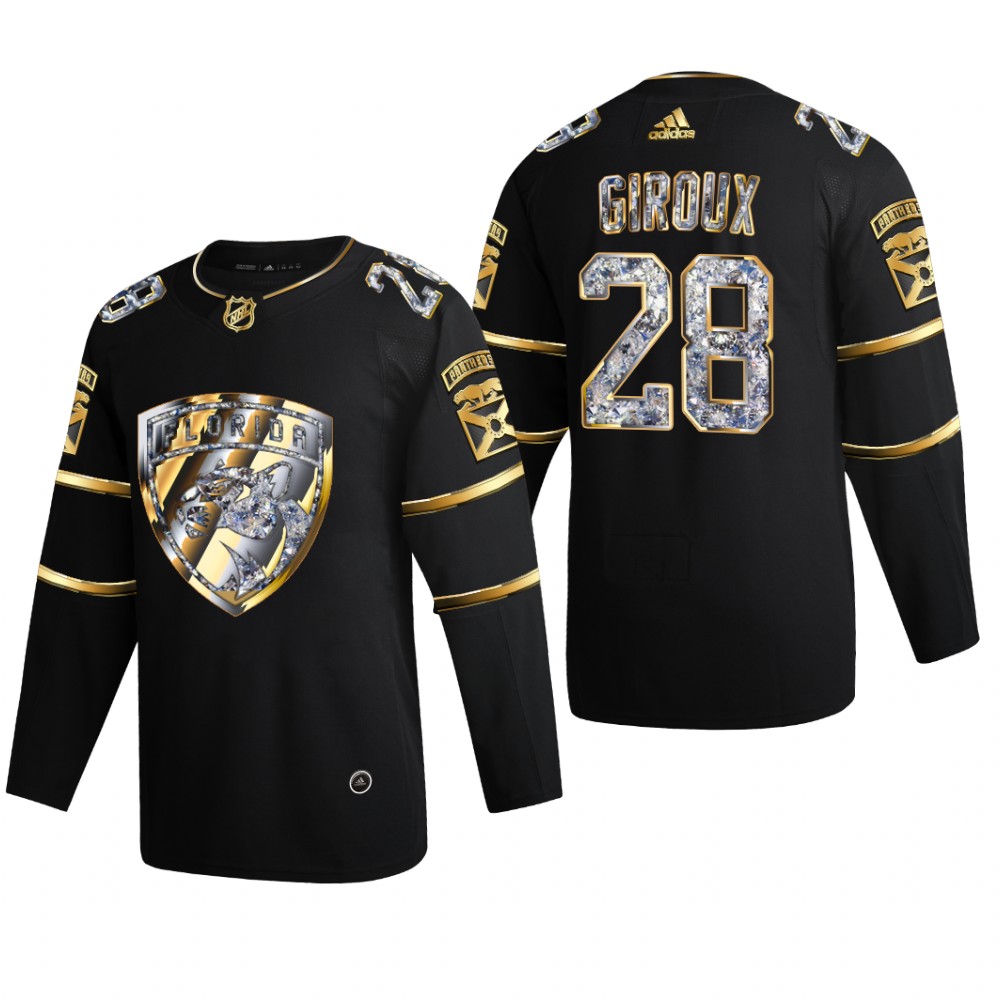 Florida Panthers Claude Giroux #28 Diamond Edition 2022 Stanley Cup Playoffs Black Jersey