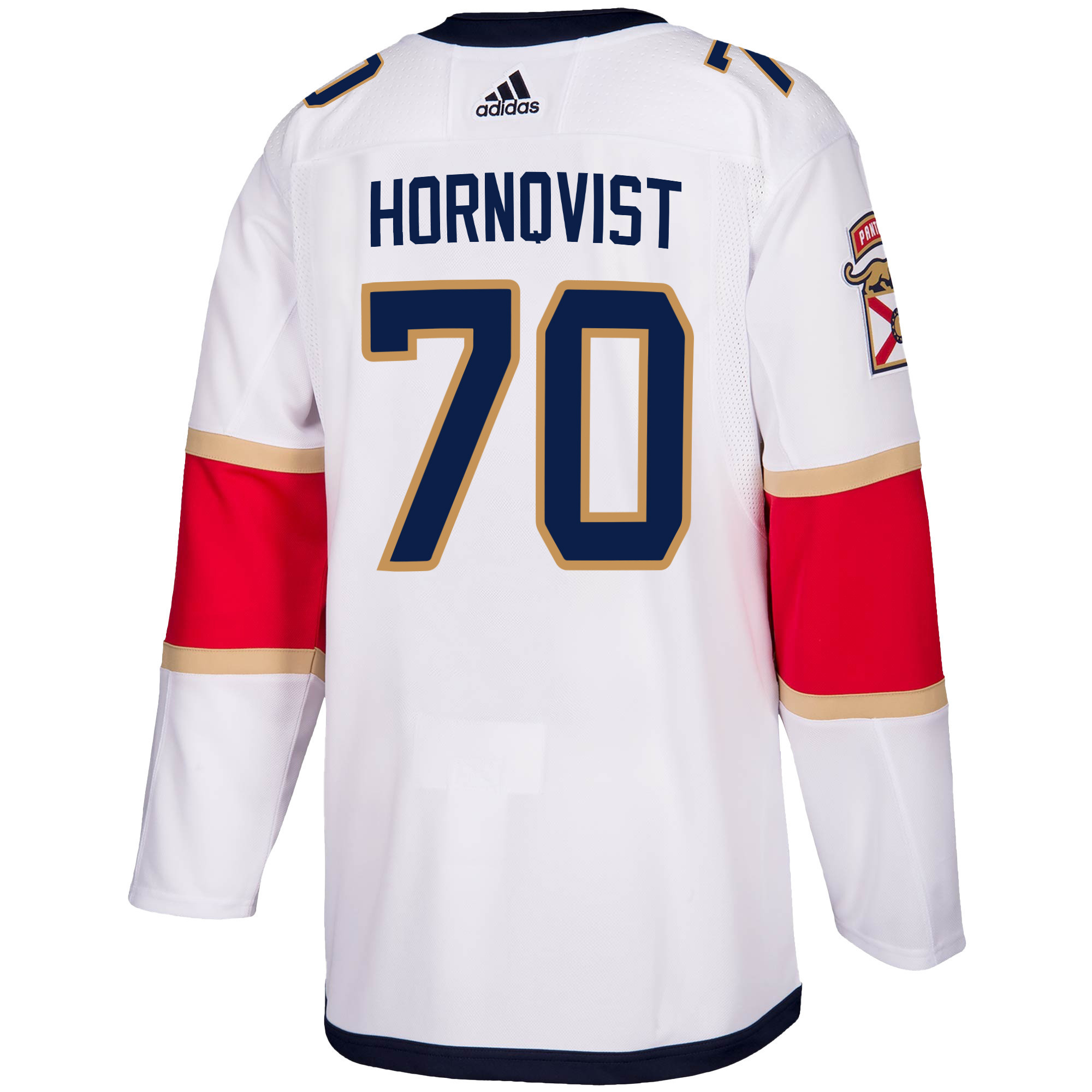 Florida Panthers Patric Hornqvist 70 Away 2023 Stanley Cup Playoffs Breakaway Men Stitched Jersey – White
