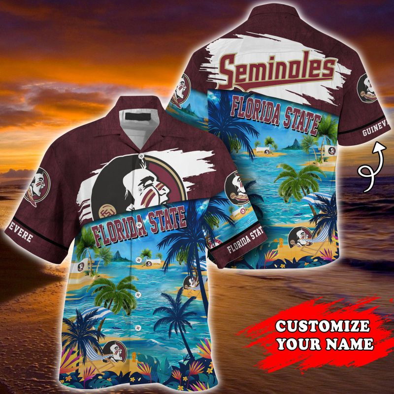 Florida State Seminoles NCAA Customized Summer Hawaiian Shirt