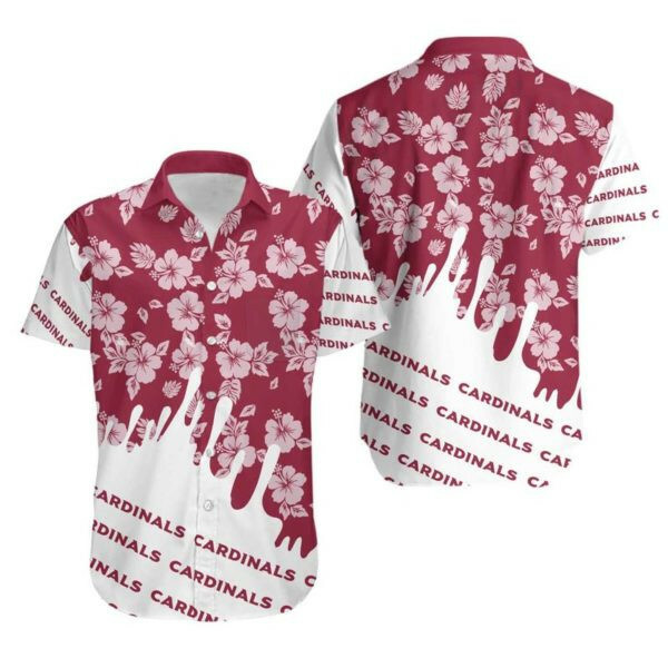 Flower Arizona Cardinals Football Hawaiian Shirt