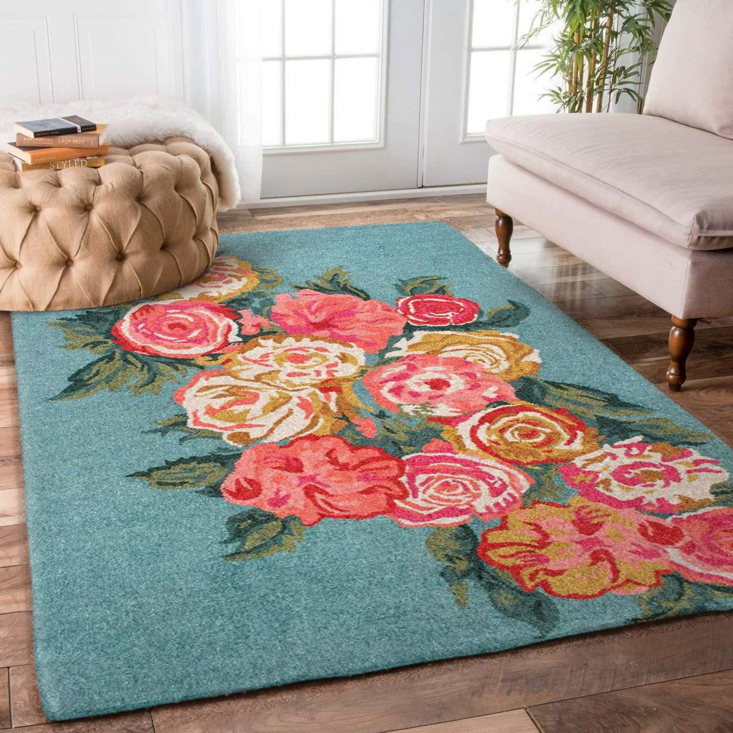 Flower Rectangle Rug