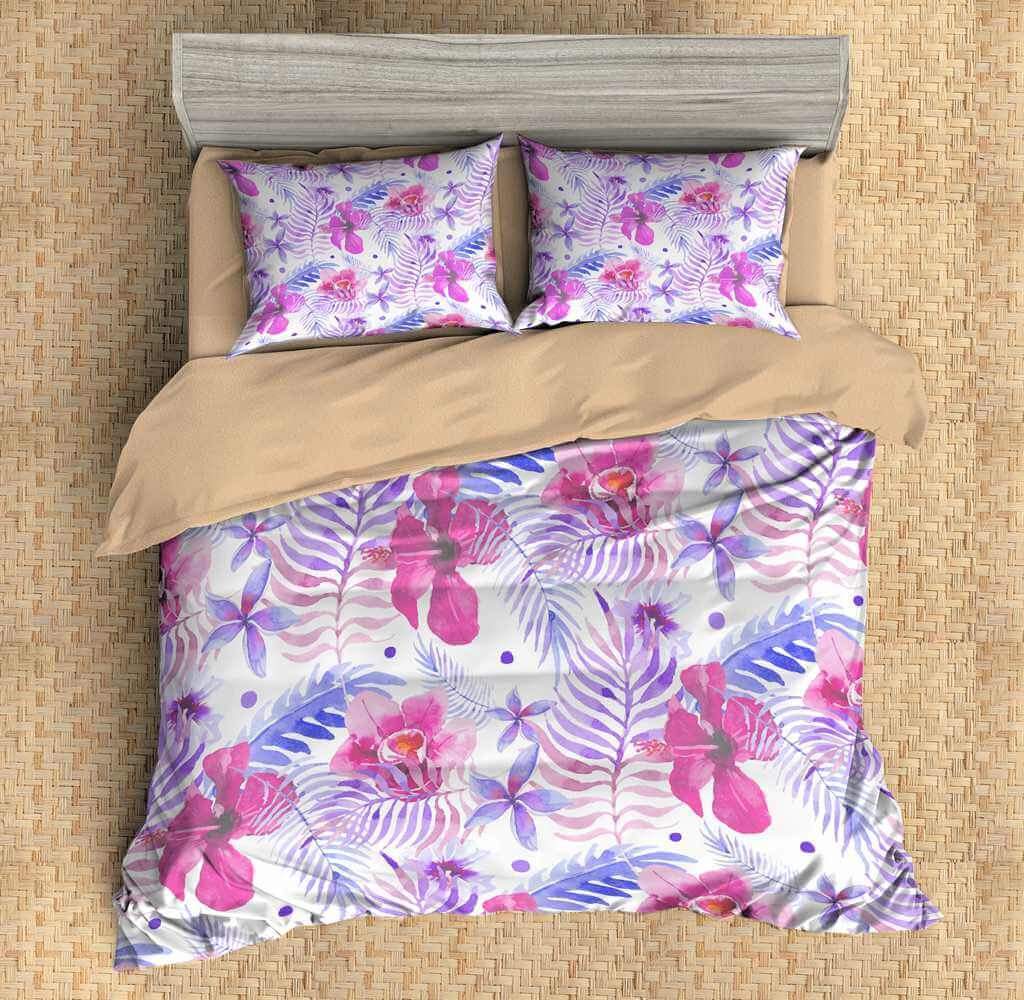 Flowers 3D Customized Duvet Cover Bedding Set