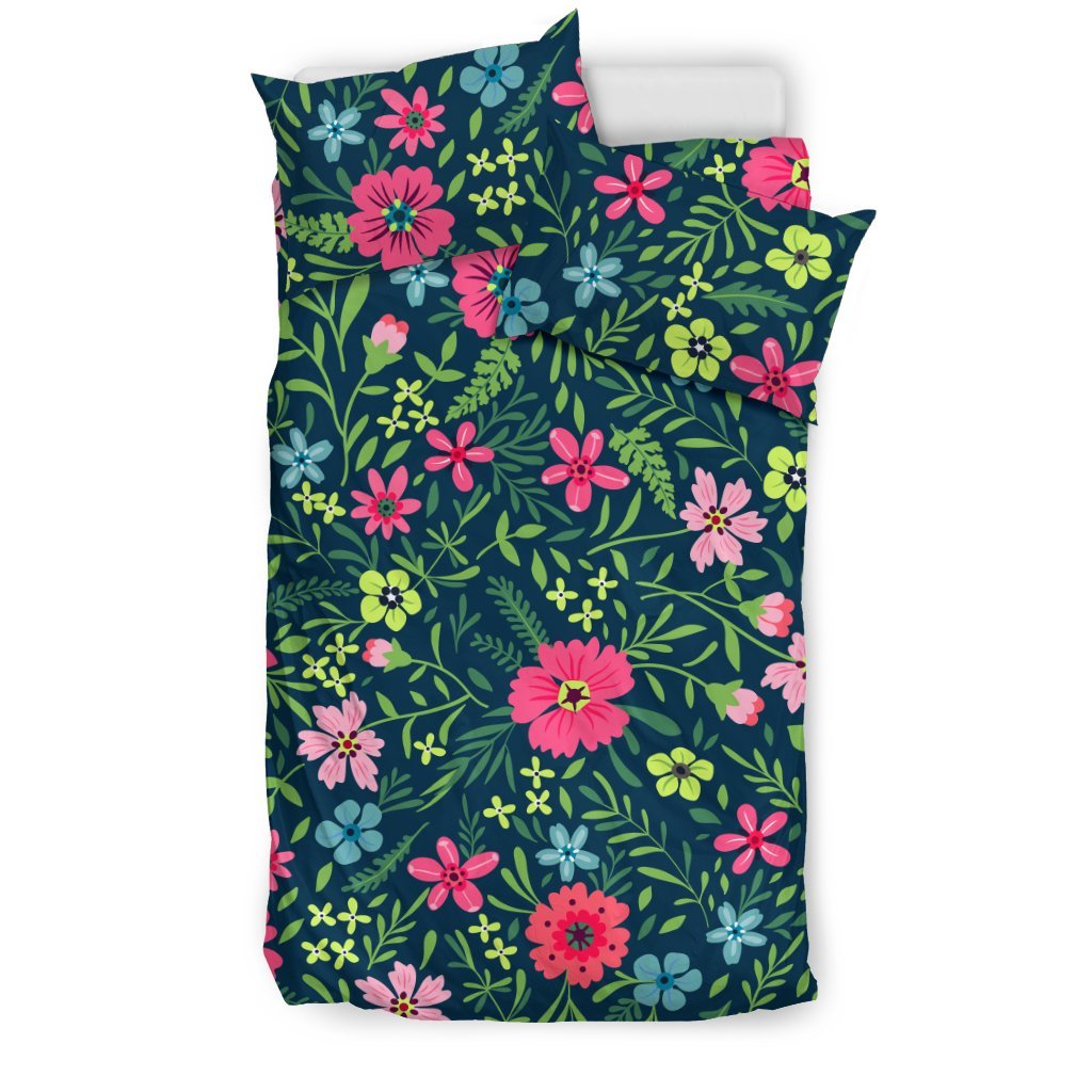 Flowers Pattern 3D Customized Duvet Cover Bedding Set