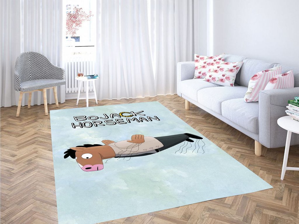 Flying Bojack Horseman Living Room Modern Carpet Rectangle Rug