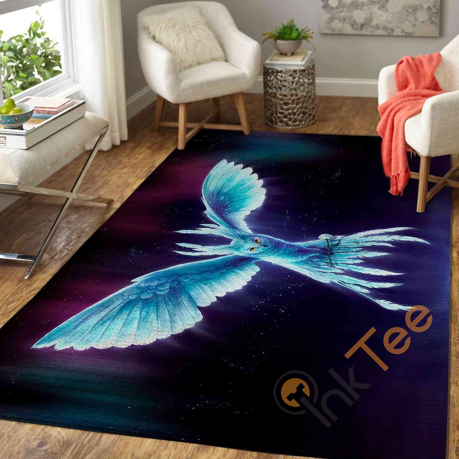Flying Owl Area Rectangle Rug
