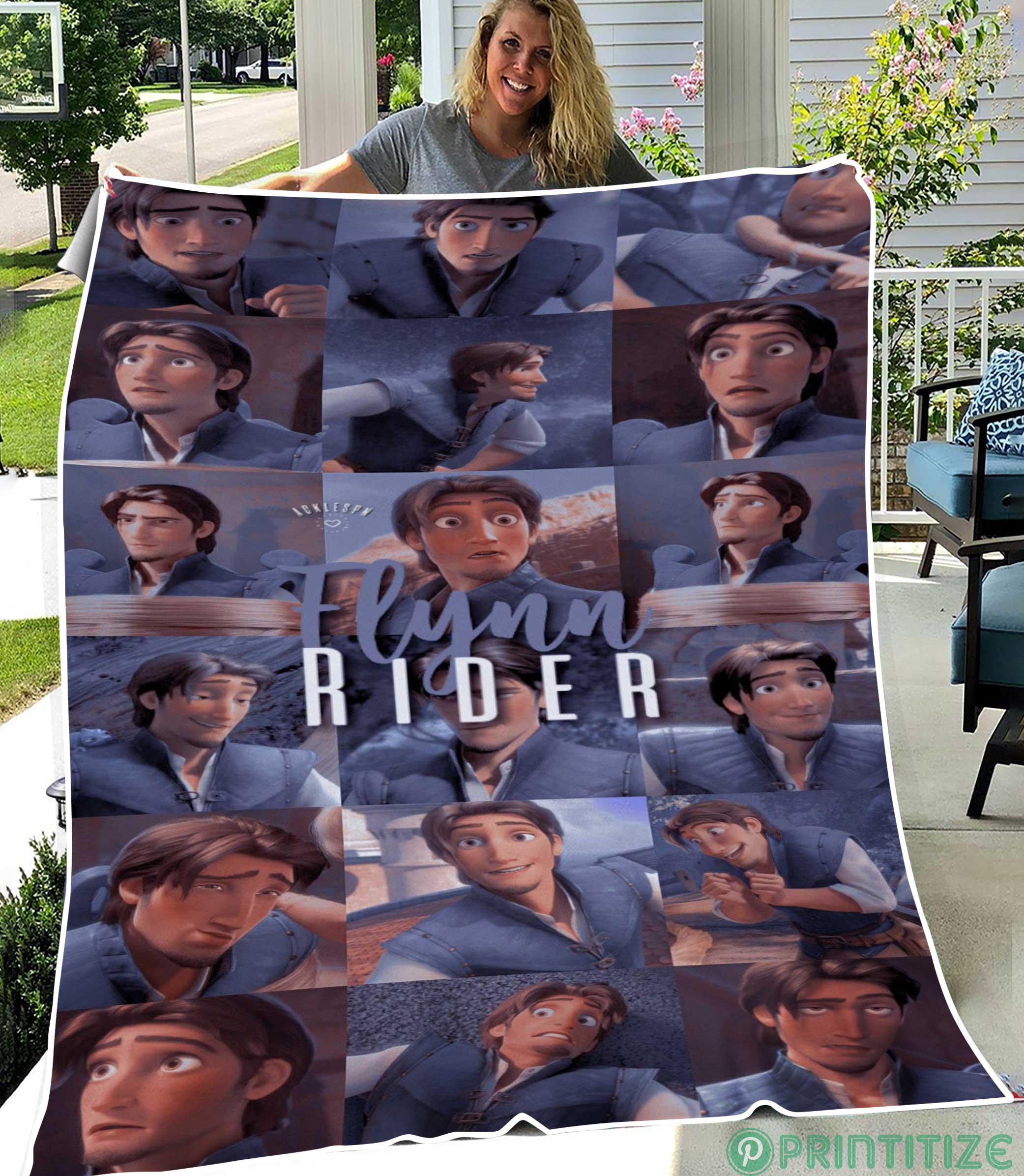 Flynn Rider Aesthetic Fleece Blanket