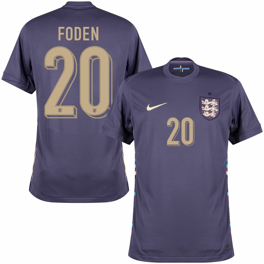 Foden Men's England 2024 Stadium Away Soccer Jersey