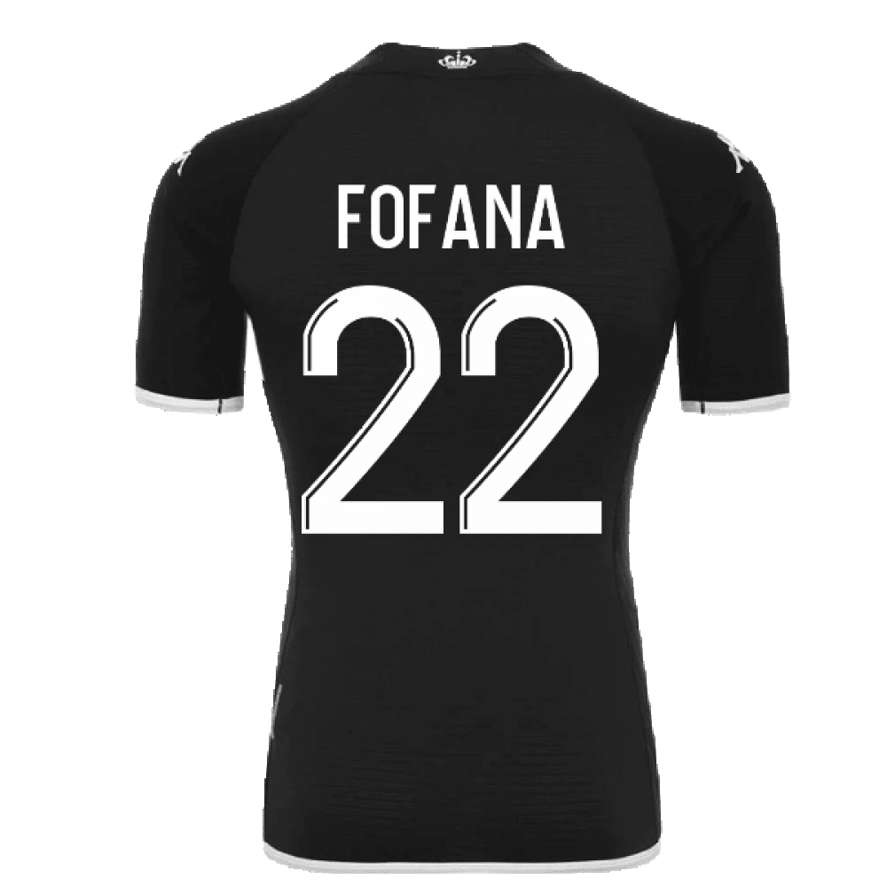 Fofana 22 AS Monaco 2022/23 Away Player Soccer Jersey – Black