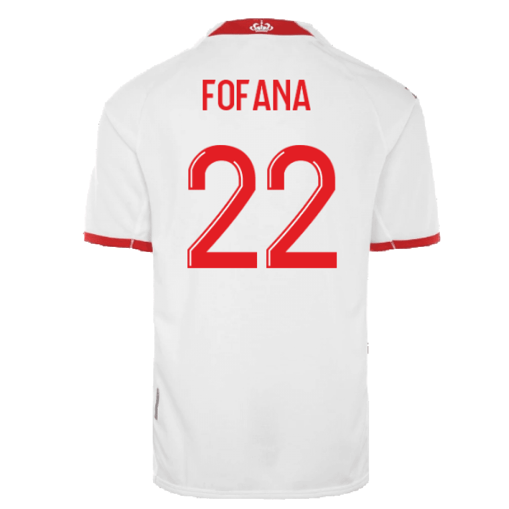 Fofana 22 AS Monaco 2022/23 Home Player Soccer Jersey – White