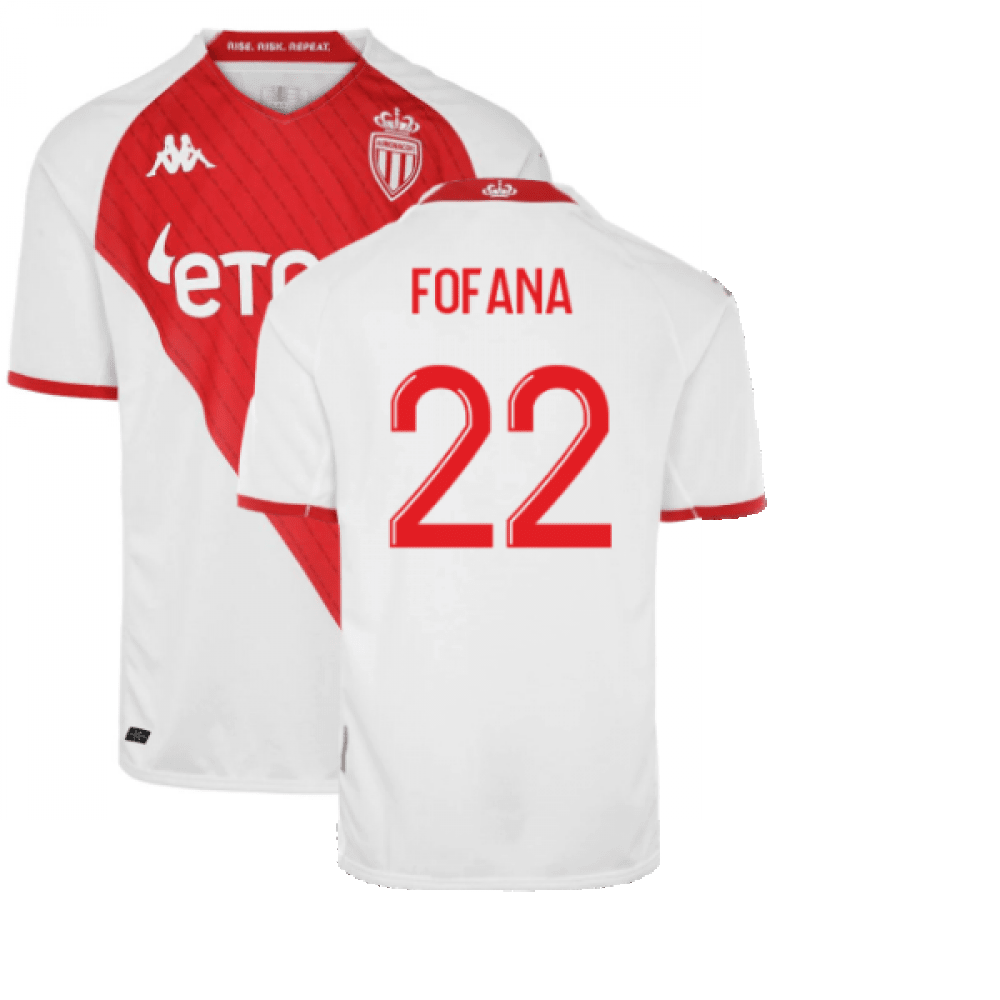 Fofana 22 AS Monaco 2022/23 Home Player Soccer Jersey – White