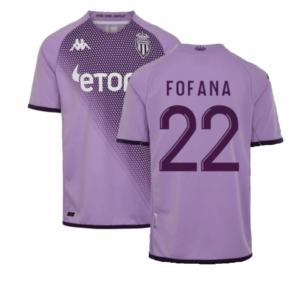 Fofana 22 AS Monaco 2022/23 Third Player Soccer Jersey – Purple