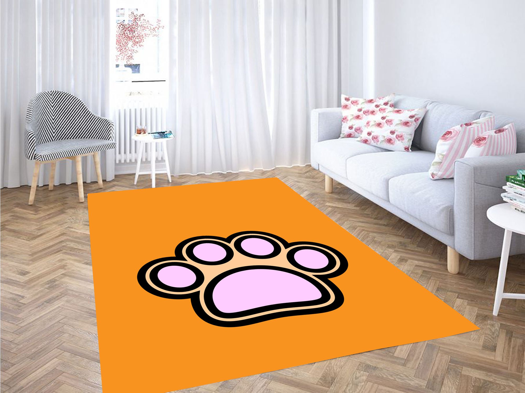 Foot Of Dog Carpet Rectangle Rug