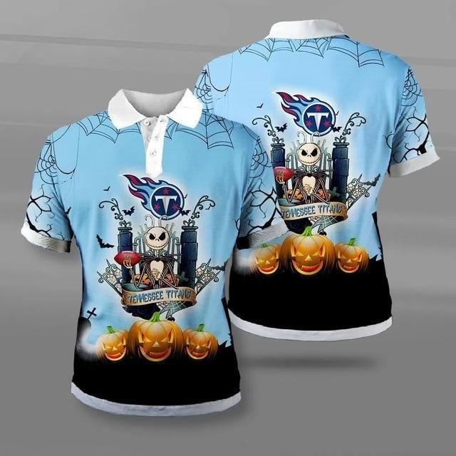 Football Teams Shirt Limited Edition Tennessee Titans Halloween Polo Shirt