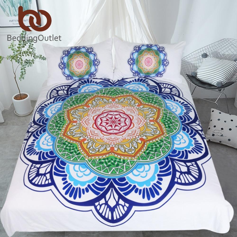 For Adults Boho Flower Print Duvet Cover Bedding Set