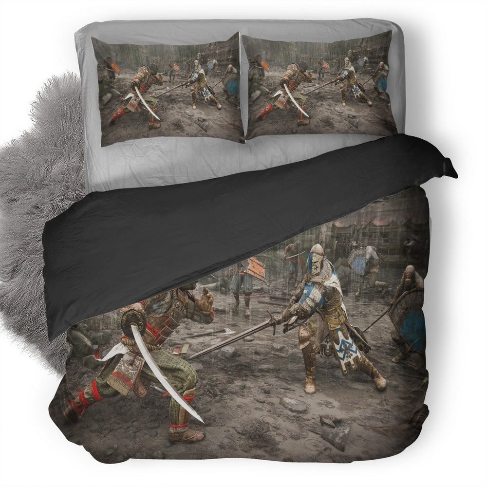 For Honor Warden Vs Orochi 3D Customized Duvet Cover Bedding Set