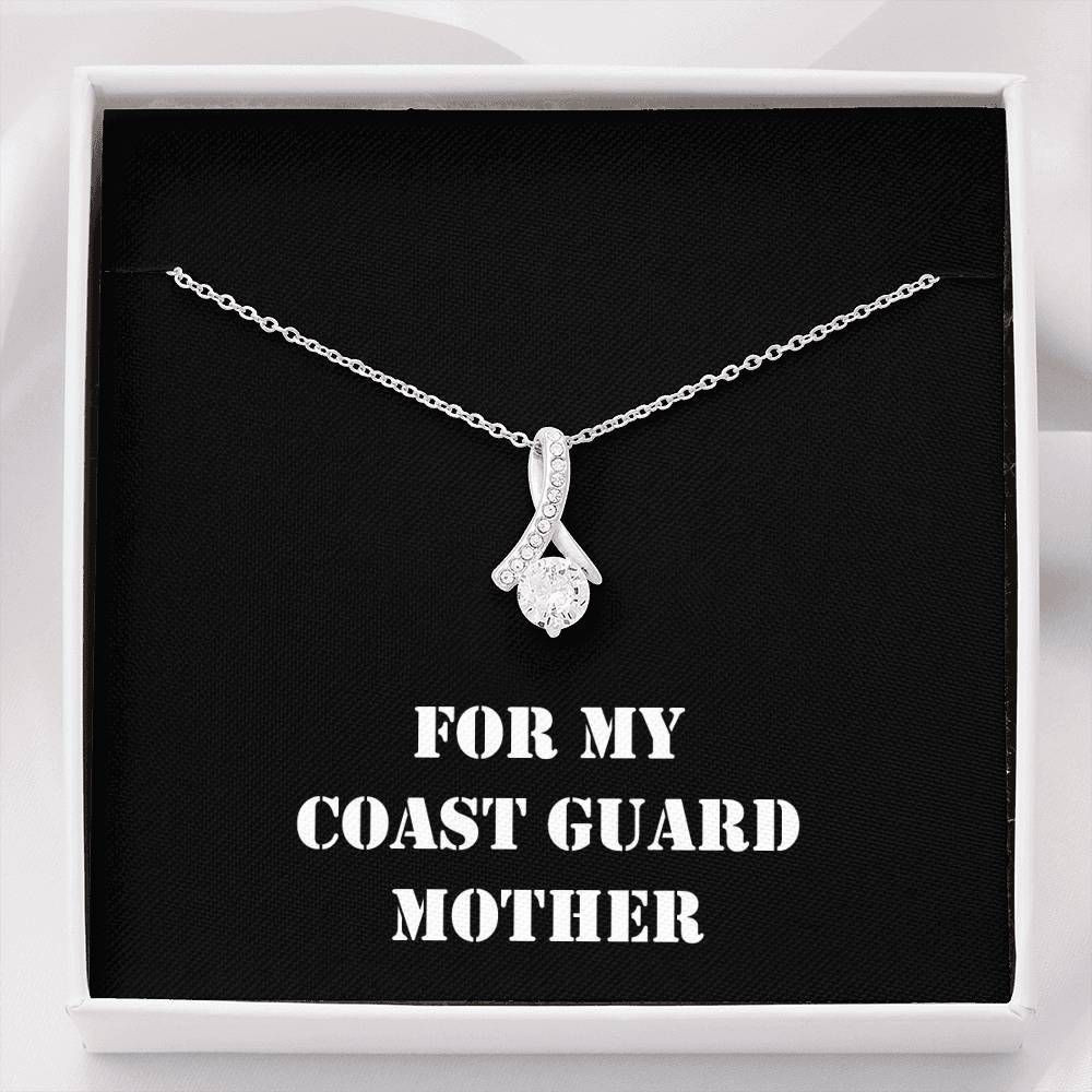 For My Coast Guard Mother Alluring Beauty Necklace Gift For Mom