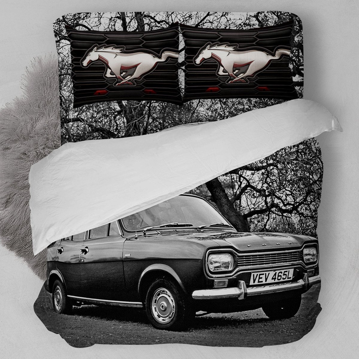 Ford Escort Sedan 1968 Duvet Cover Bedding Set