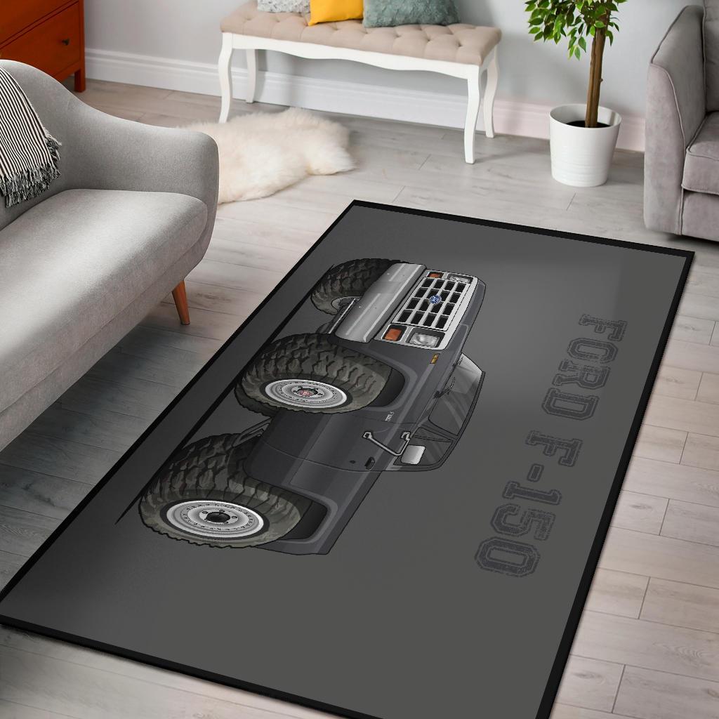 Ford F Pickup Truck Area Rectangle Rug