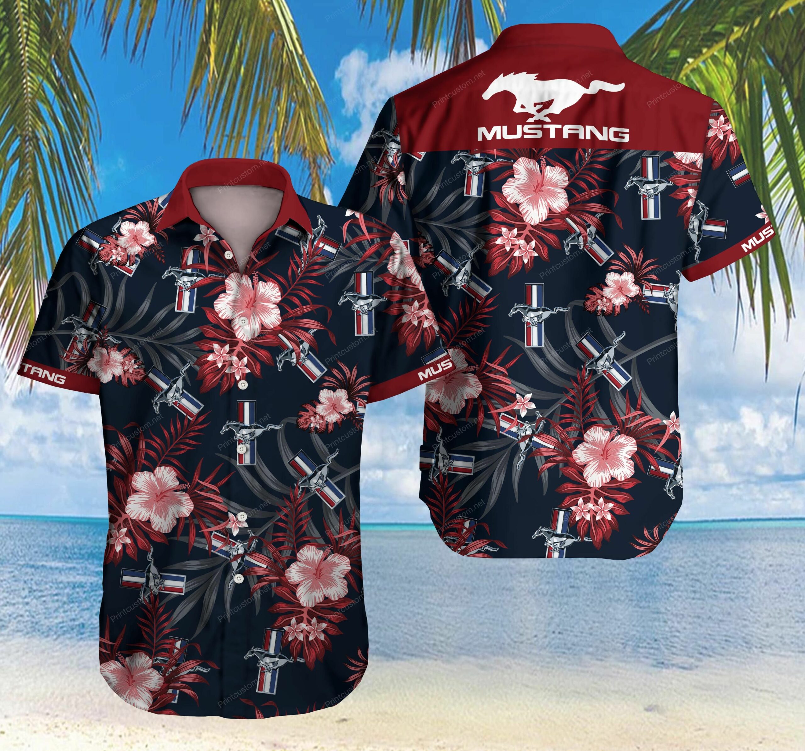 Ford Mustang Hawaii Shirt 3D