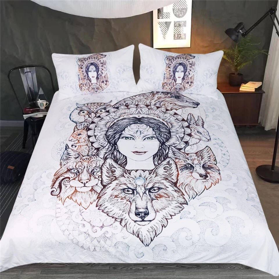 Forest Animals Queen 3D Customized Duvet Cover Bedding Set