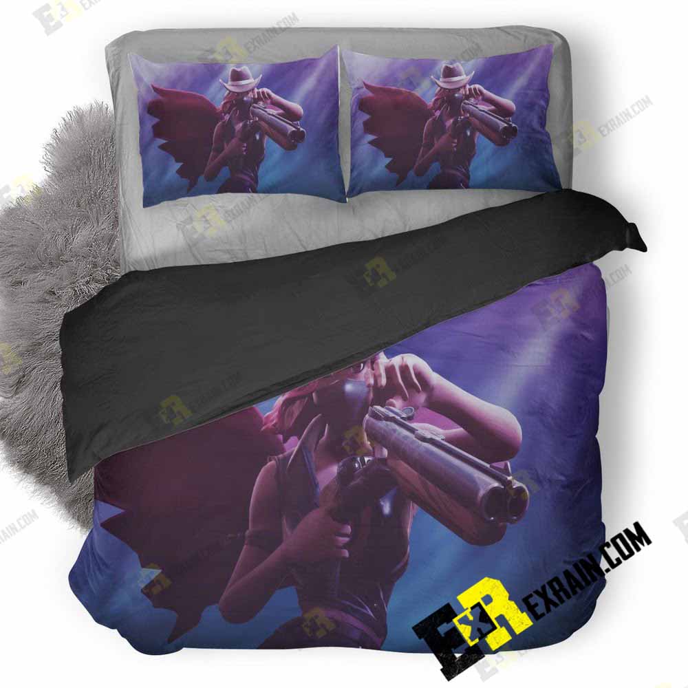 Fornite Girl H8 3D Customized Duvet Cover Bedding Set