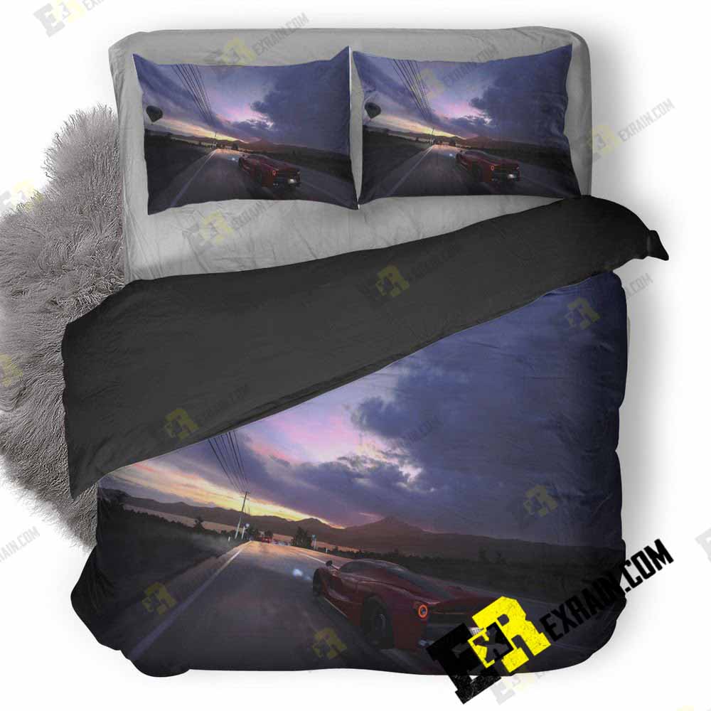 Forza Horizon Ferrari Drifting 3D Customized Duvet Cover Bedding Set