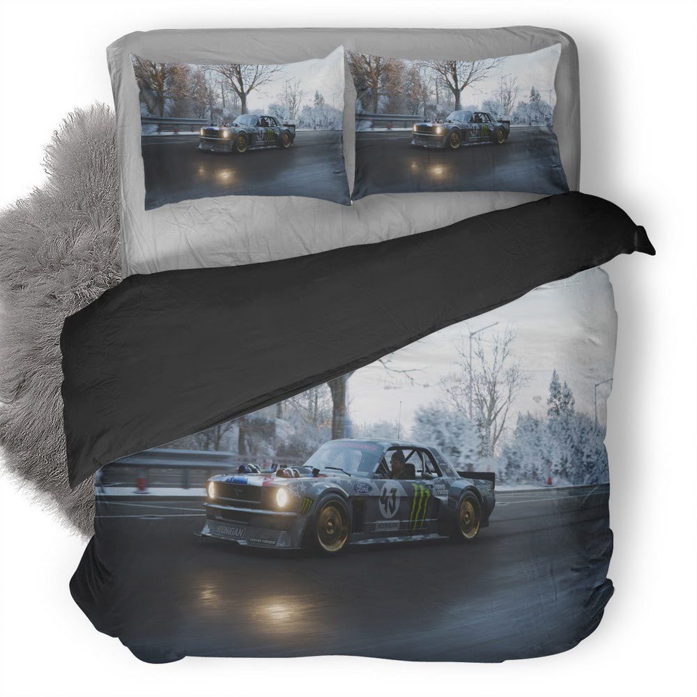 Forza Horizon Ford Mustang Hoonicorn 3D Customized Duvet Cover Bedding Set