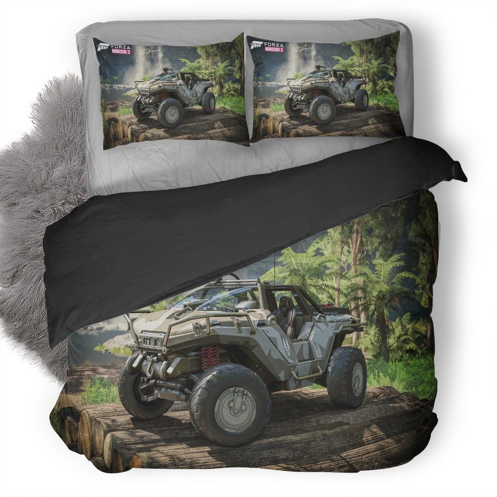 Forza Horizon Halos Warthog 3D Customized Duvet Cover Bedding Set