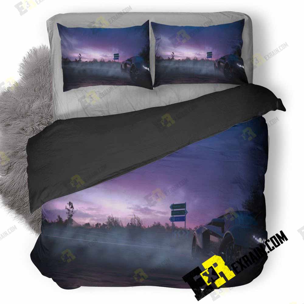 Forza Horizon Lamborghini Aventador Drifting Sm 3D Customized Duvet Cover Bedding Set