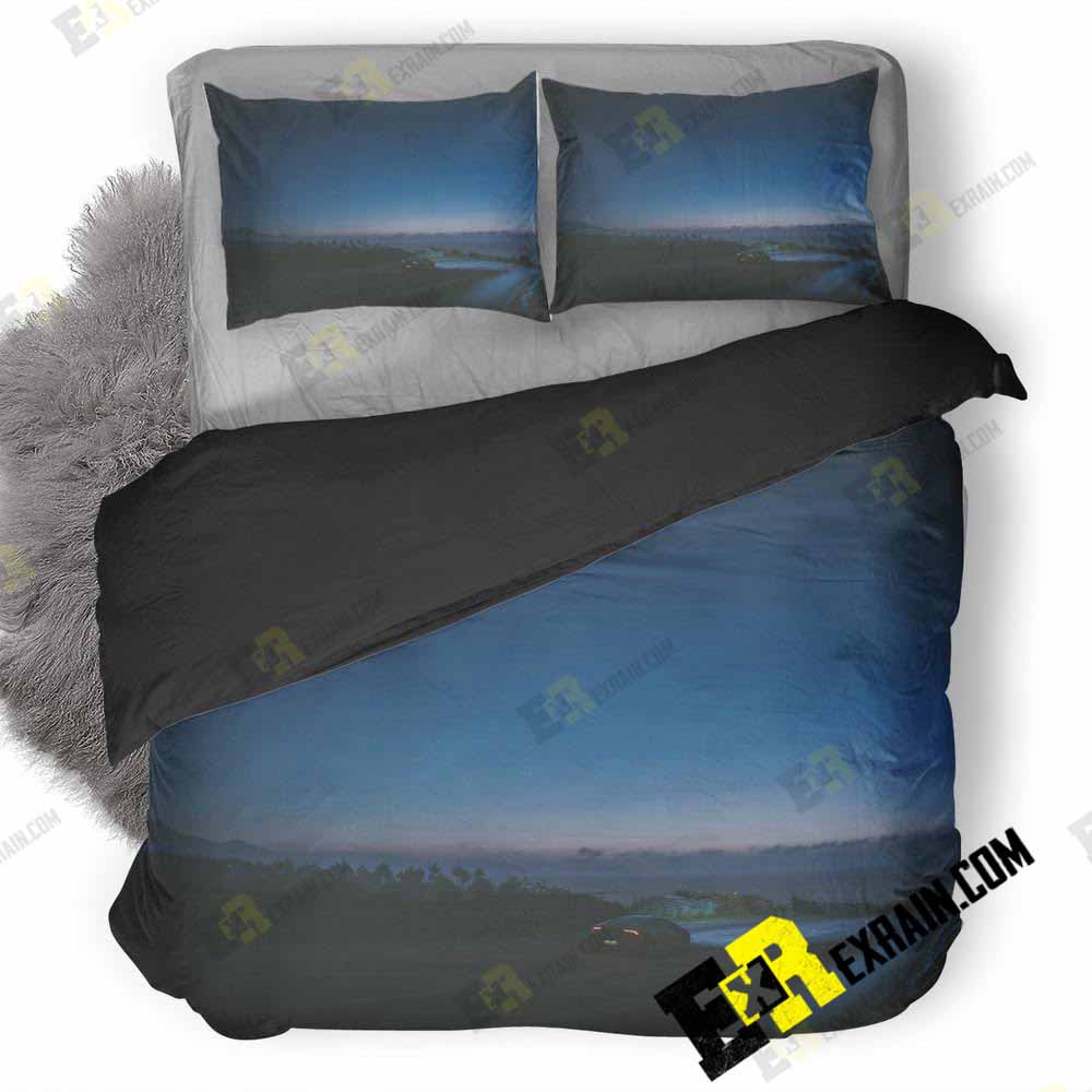 Forza Horizon Lamborghini Huracan In Dark M1 3D Customized Duvet Cover Bedding Set