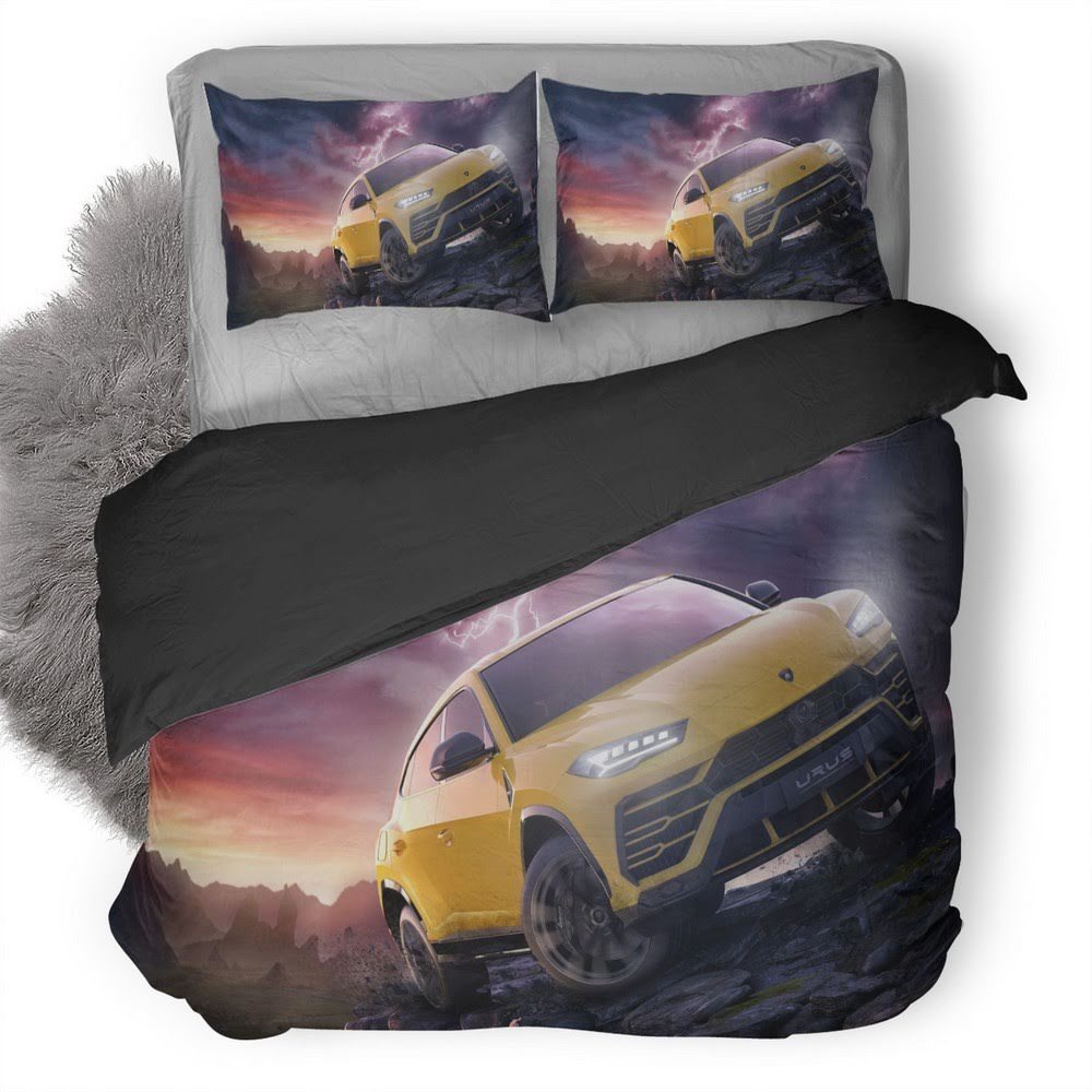 Forza Horizon Lamborghini Urus Fortune Island 3D Customized Duvet Cover Bedding Set