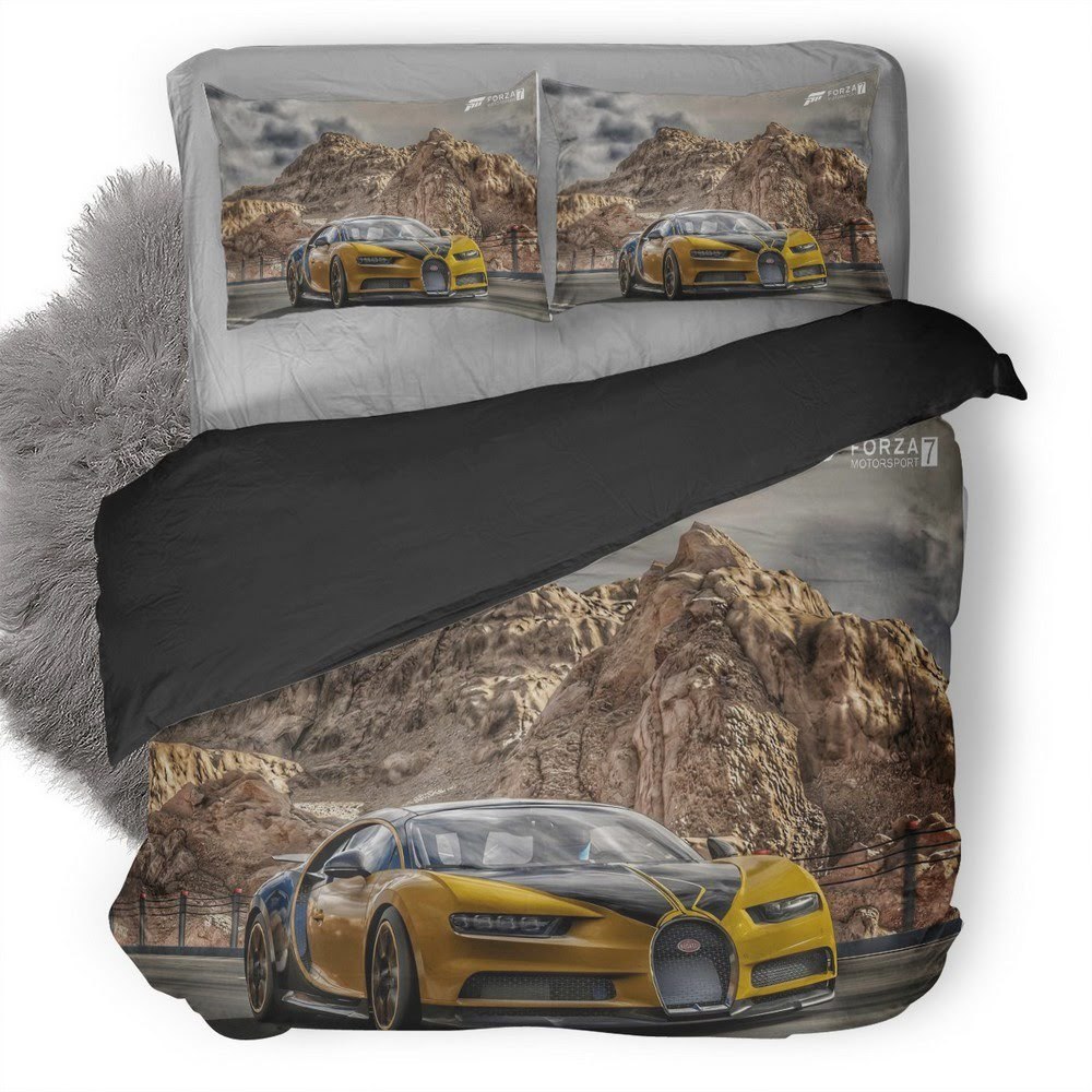 Forza Motorsport Bugatti Chiron 3D Customized Duvet Cover Bedding Set