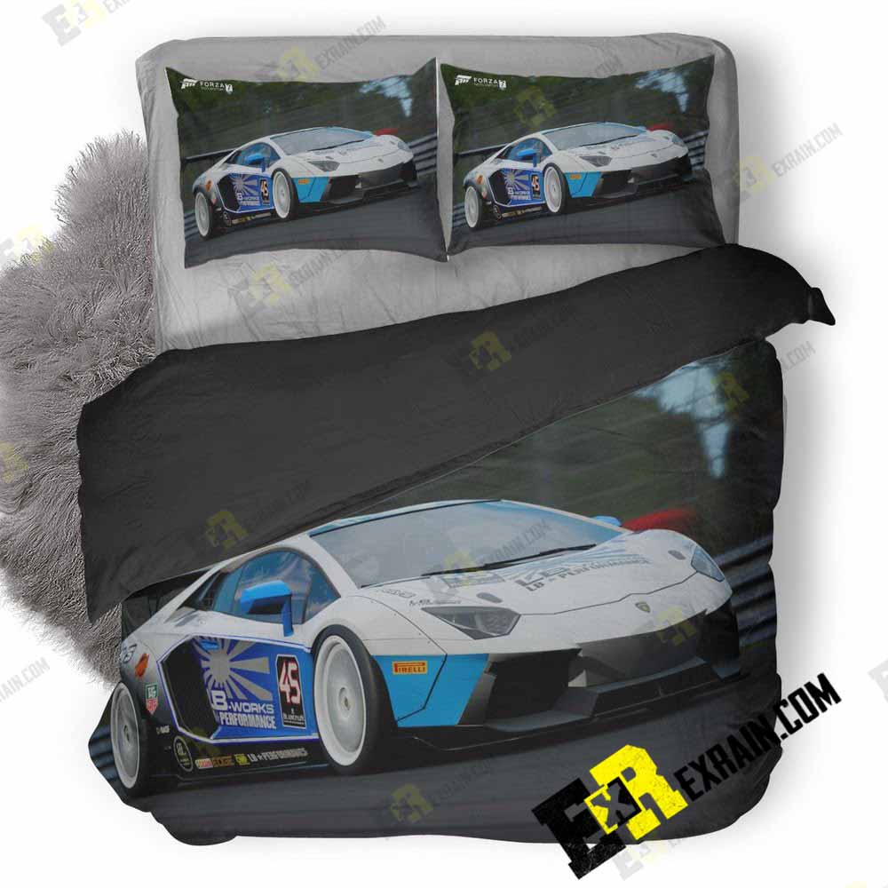 Forza Motorsport Lamborghini Aventador Lp700 3D Customized Duvet Cover Bedding Set
