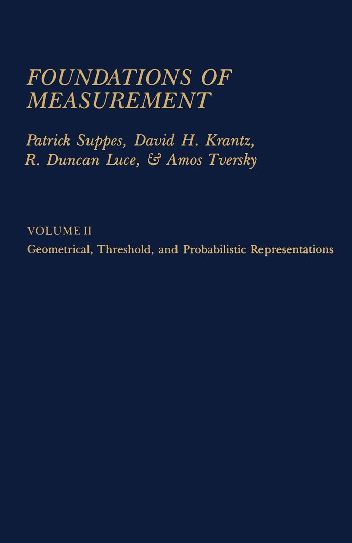 Foundations of Measurement: Volume 2 (PDF/EPUB Version)