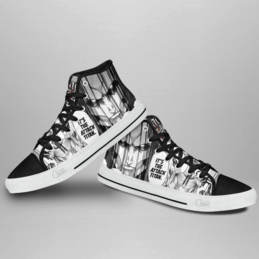 Founding Titan High Top Shoes Custom Anime Attack On Titan Sneakers