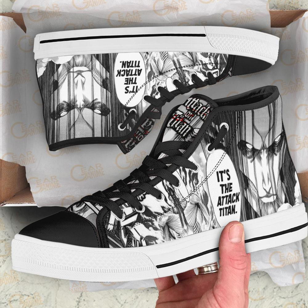 Founding Titan High Top Shoes Custom Anime Attack On Titan Sneakers