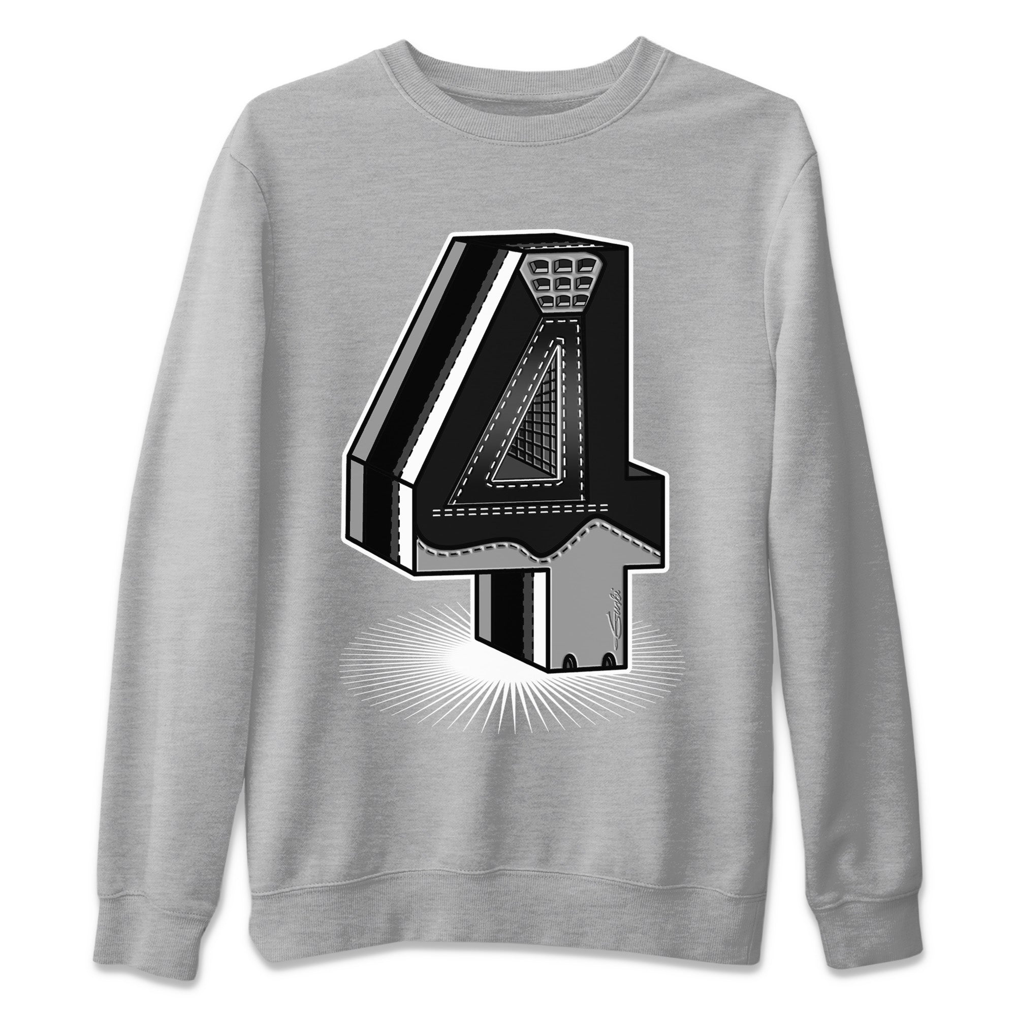 Four Statue Unisex Sweater – Air Jordan 4 Black Canvas, Sneakers Matching Sweater