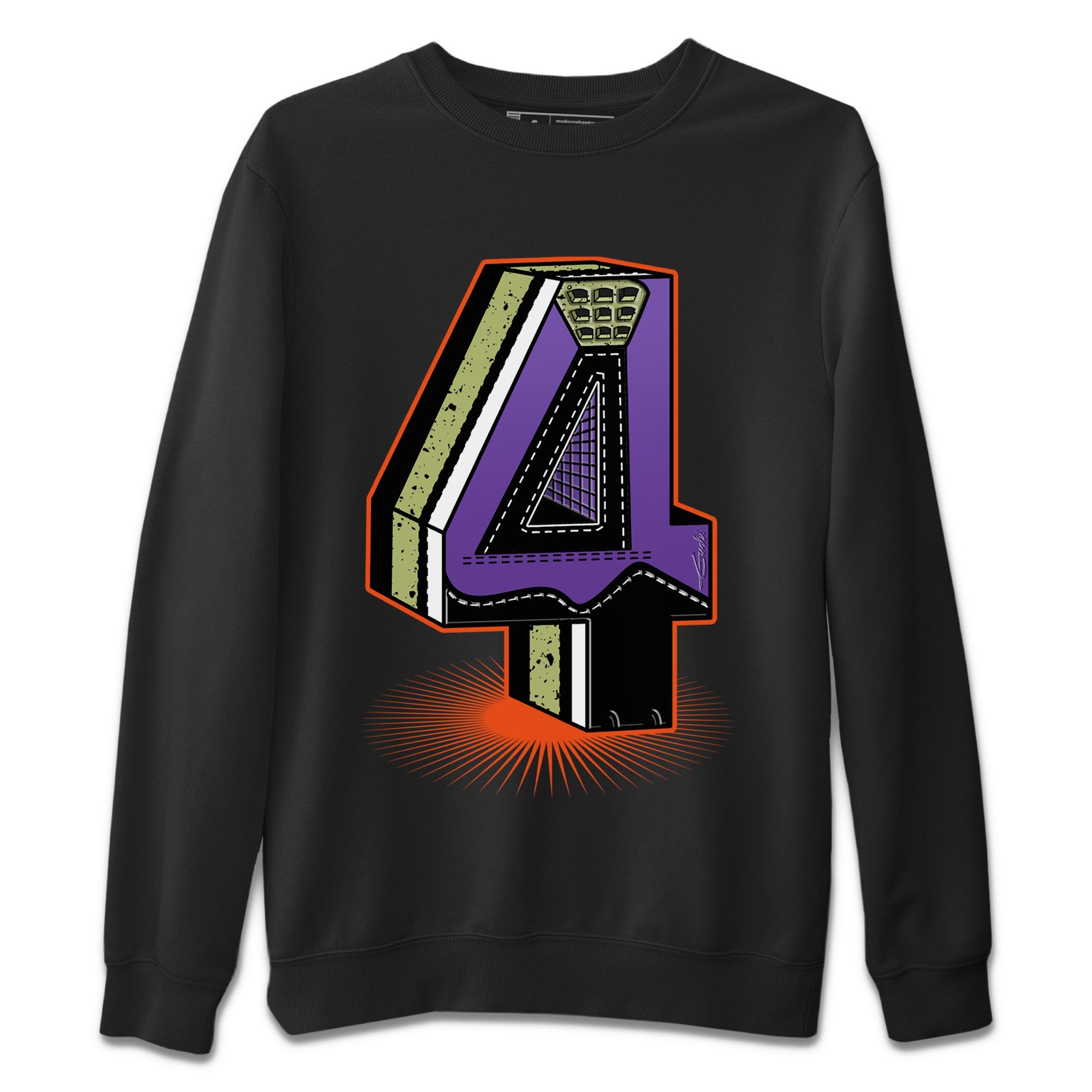 Four Statue Unisex Sweater – Air Jordan 4 Canyon Purple, Sneakers Matching Sweater