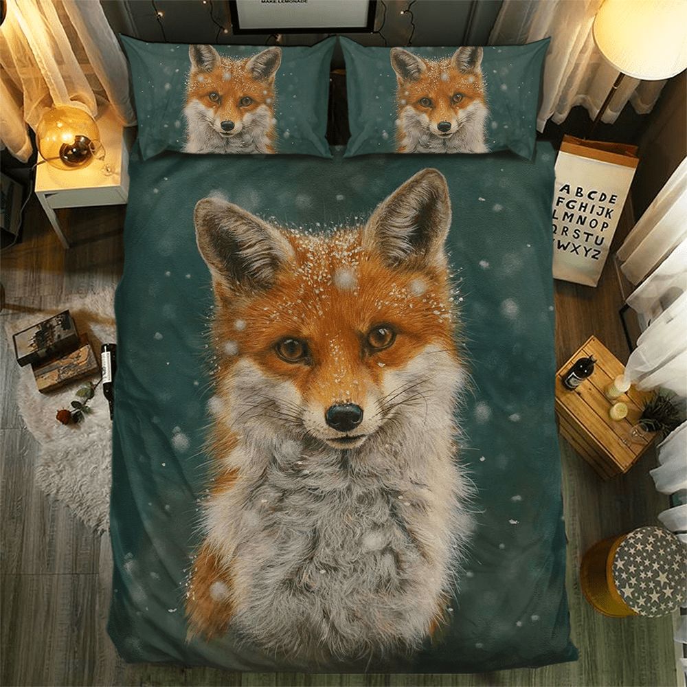 Fox Collection 3D Customized Duvet Cover Bedding Set