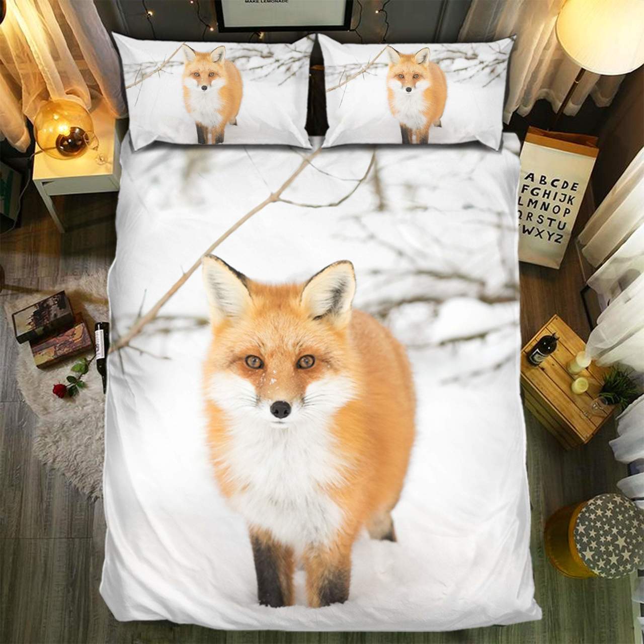 Fox Collection 3D Customized Duvet Cover Bedding Set